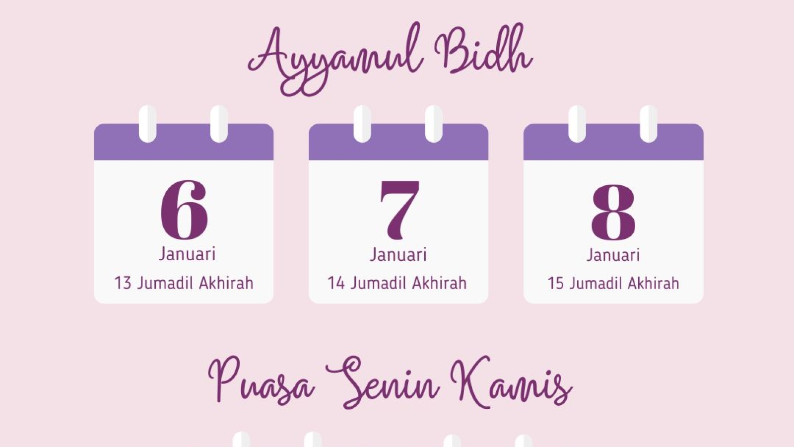 feed 5 jan puasa sunnah