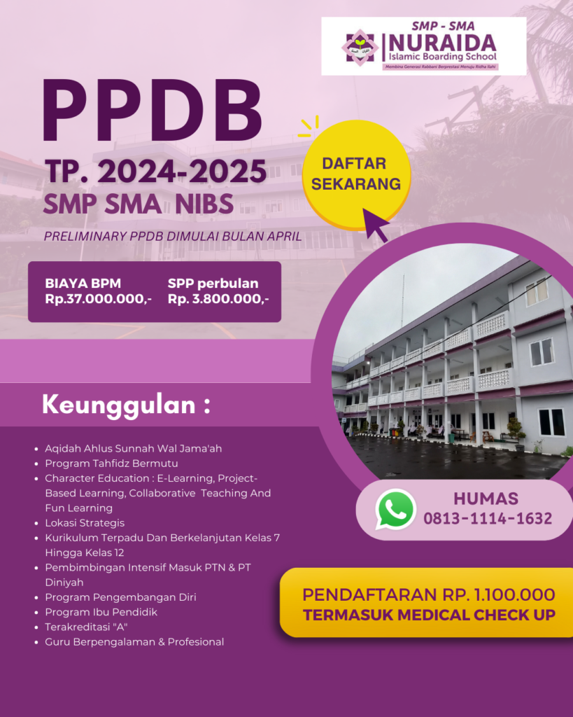 PPDB Tahun Pelajaran 2024/2025 Telah Dibuka – Nuraida Islamic Boarding ...